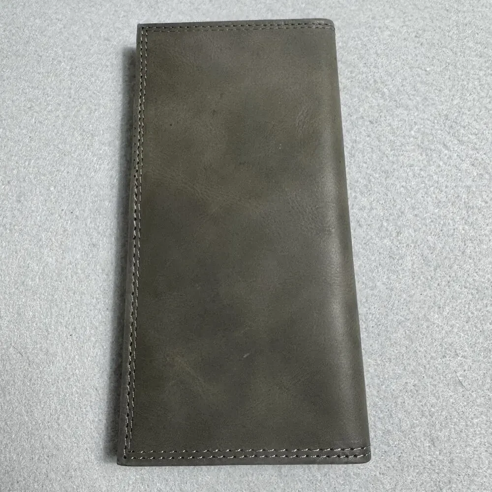 NCAA LSU Zep-Pro Leather Long Wallet Checkbook Cover Roper Tigers Gray Tiger NIB